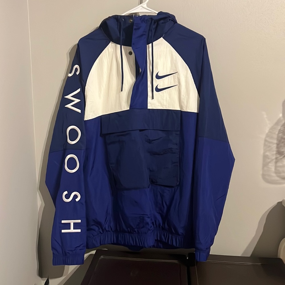 Navy blue Nike windbreaker